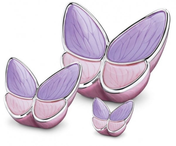 Tierurne in Schmetterlingsform