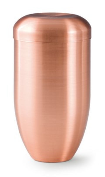 Tierurne aus Kupfer galvanisch hell gefärbt