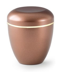 Tierurne aus Kupfer in Altkupfer-Metallic