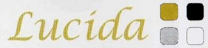Folienbeschriftung für Urnen beginnend mit WVO und LAG.......... – Name (max. 9 Buchstaben) / Lucida / weiß