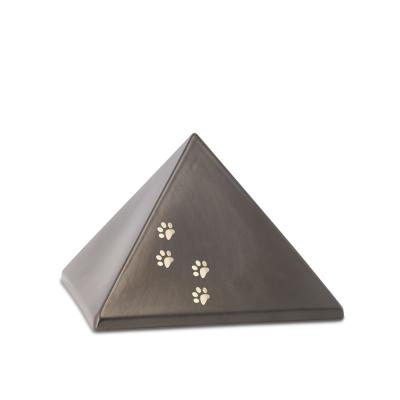 Tierurne Pyramide mit Pfötchen in chocolat