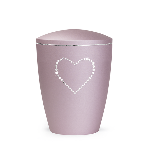 Tierurne Elegance mit Kristallherz Rose