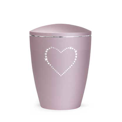 Tierurne Elegance mit Kristallherz Rose