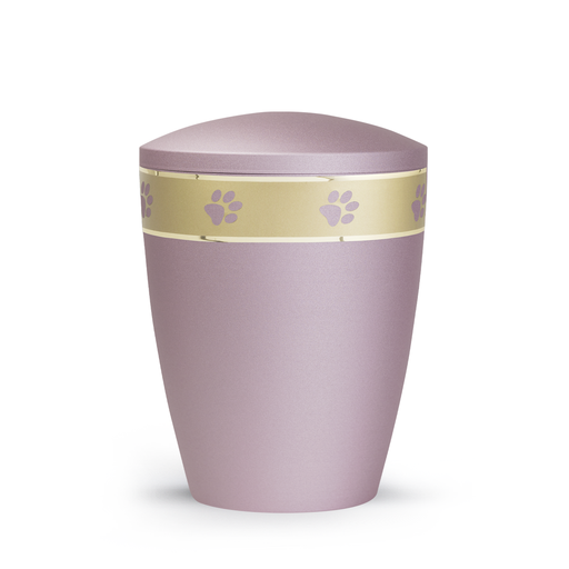 Tierurne Patas de oro mattgoldenes Dekorband Rose