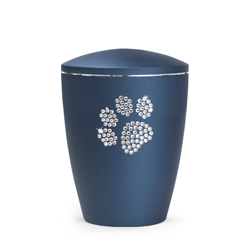 Tierurne Elegance mit Kristallpfote Navy
