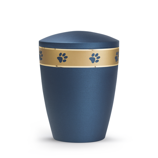Tierurne Patas de oro mattgoldenes Dekorband Navy