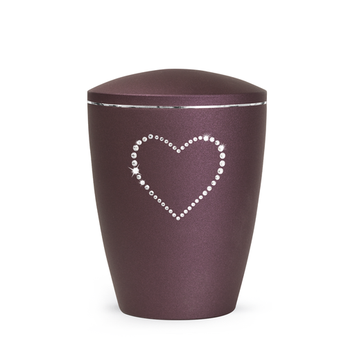 Tierurne Elegance mit Kristallherz Berry