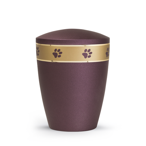 Tierurne Patas de oro mattgoldenes Dekorband Berry