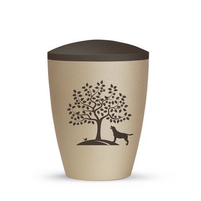 Tierurne Natura mit Hundemotiv H8