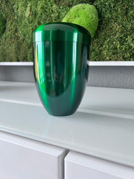 Tierurne aus Kupfer beschichtet in verschiedenen Farben – 0,7 Liter / grün