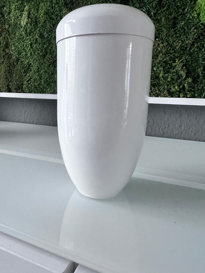 Tierurne aus Kupfer weiß lackiert 1,0 Ltr.
