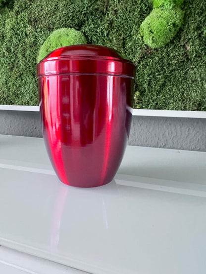 Tierurne aus Kupfer beschichtet in verschiedenen Farben – 2,0 Liter / rot