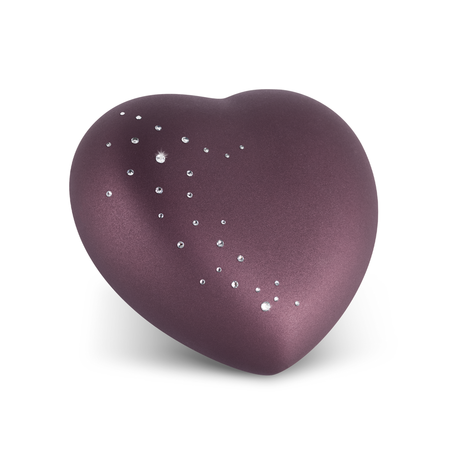 Tierurne Herz in Velvet Berry
