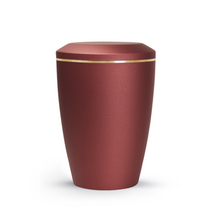 Tierurne Lina aus Stahl – 0,5 Liter / mit glattem Deckel / Velvet Rubin