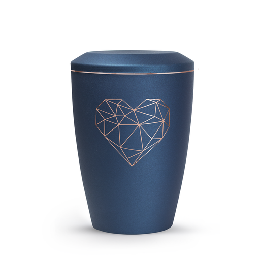 Tierurne Karat mit Herz in Navy