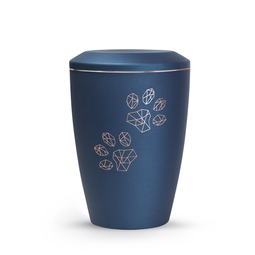 Tierurne Karat mit Pfoten in Navy