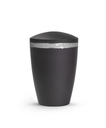 Tierurne Glamour – 0,5 Liter / mit spitzem Deckel / schwarz