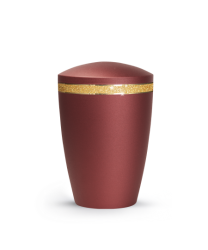 Tierurne Glamour – 0,5 Liter / mit spitzem Deckel / Velvet Rubin