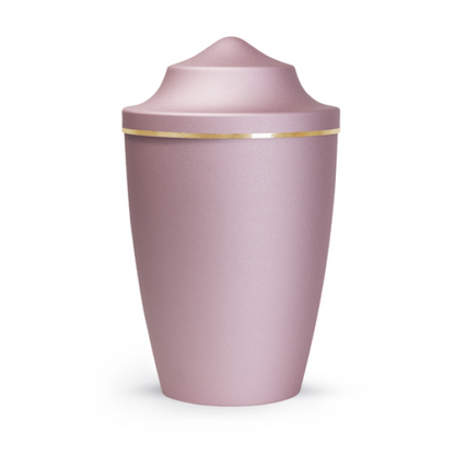 Tierurne Lina aus Stahl – 0,5 Liter / mit geschwungenem Deckel / Velvet Rosé
