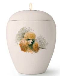 Tierurne mit versch. mittelgroßen Hunden mit Gedenklicht 1,5 Ltr.
