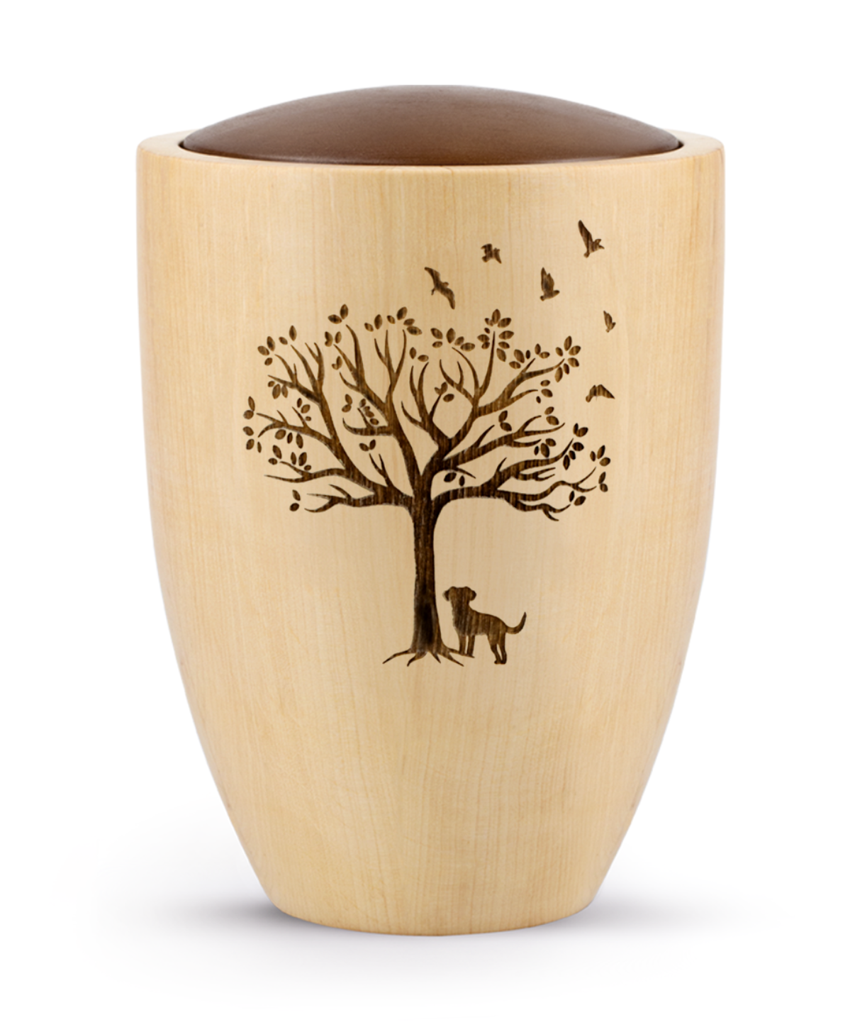Tierurne Timber mit Hundemotiv