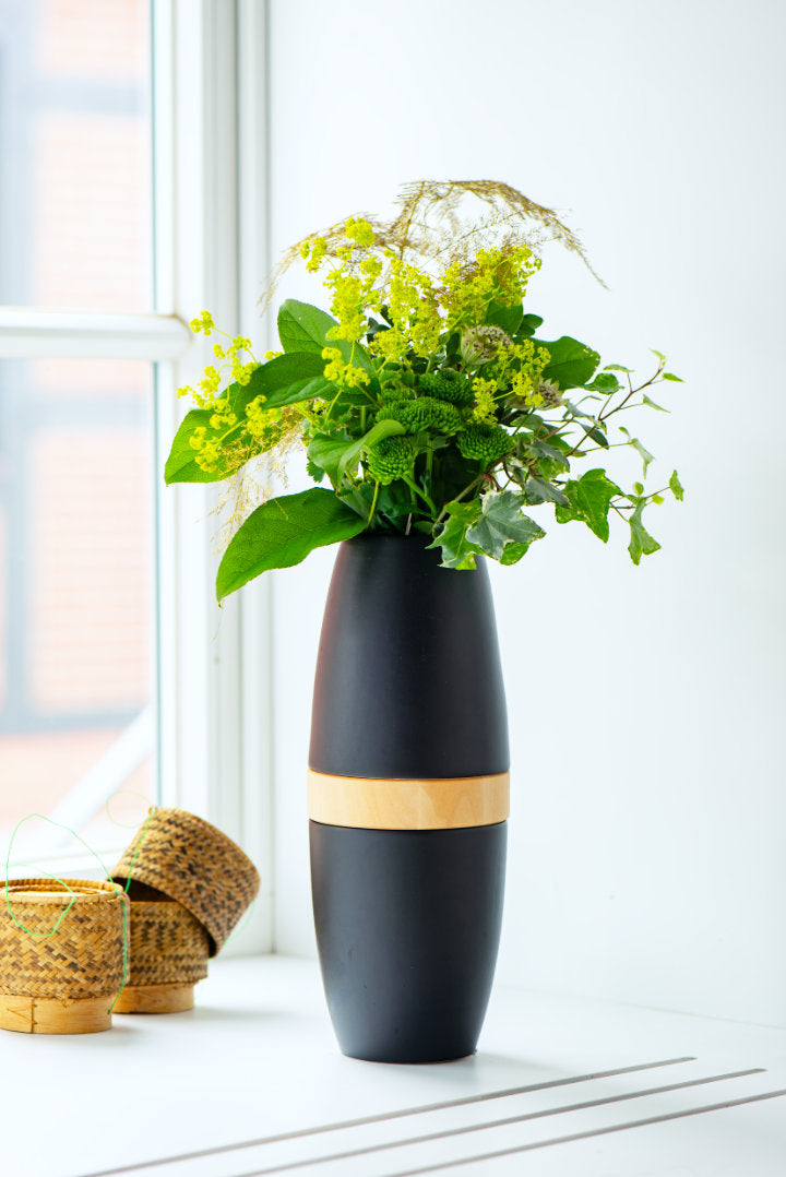 Tierurne stilvolle Keramikurne mit Vasenaufsatz 0,8 Ltr.