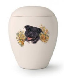 Tierurne mit versch. mittelgroßen Hunden 1,5 Ltr.