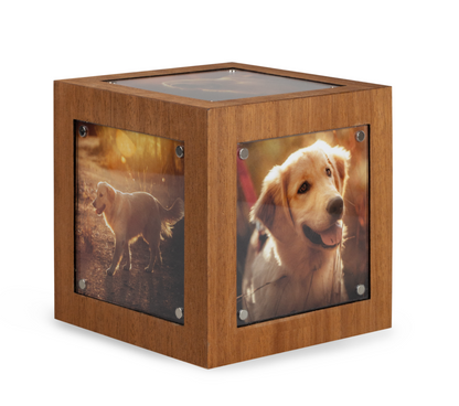 Tierurne Memori Cube Mahagoni