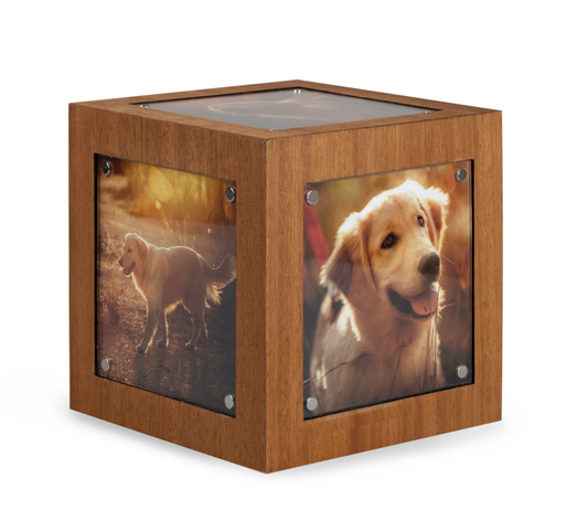Tierurne Memori Cube Mahagoni