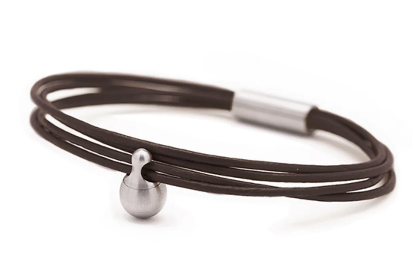 Ascheschmuck Lederarmband von Tadblu Serie "Charm"