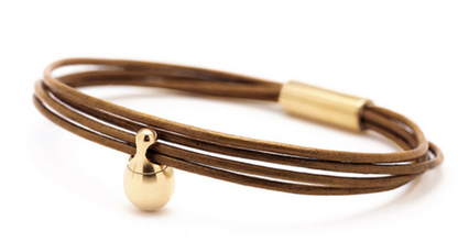 Ascheschmuck Lederarmband von Tadblu Serie "Charm"