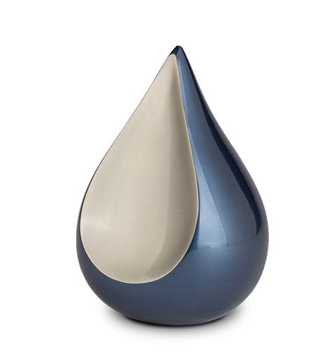 Tierurne "Teardrop" in blau
