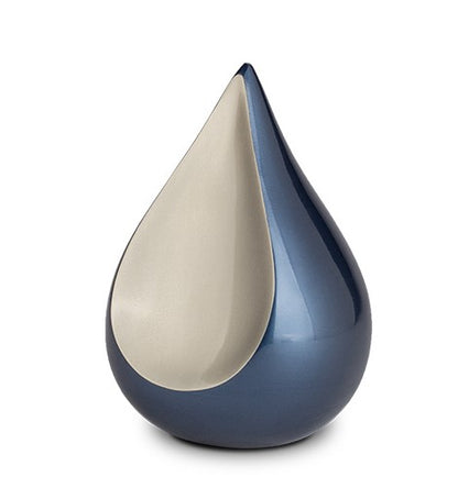 Tierurne "Teardrop" in blau