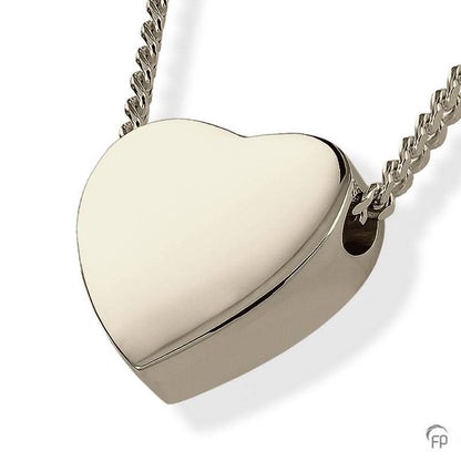 Ascheschmuck Anhänger Herz in Silber oder Gold