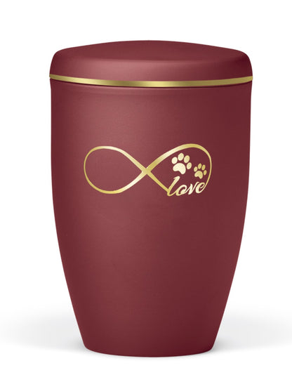 Tierurne Love-Unendlich aus Kupfer