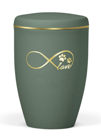 Tierurne Love-Unendlich aus Kupfer