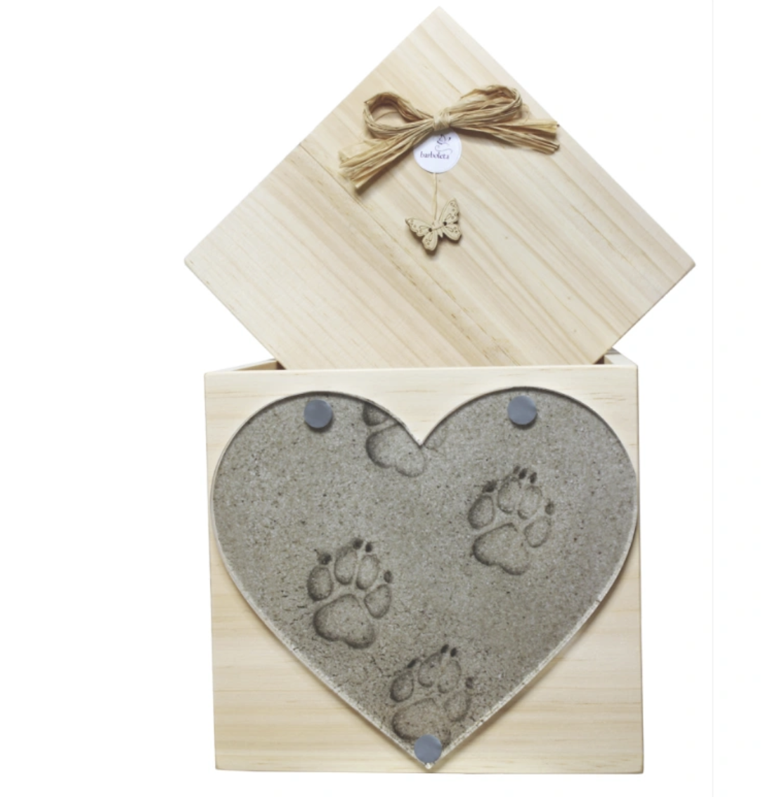 Tierurne Branka Erinnerungs-Box mit Plexiglas-Scheibe in 3 versch. Größen