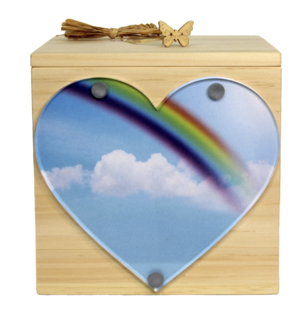Tierurne Branka Erinnerungs-Box mit Plexiglas-Scheibe in 3 versch. Größen