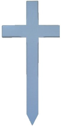 Grabkreuz in weiß