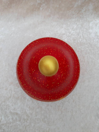 Tierurne Zipfelurne in Dot Painting Deckel