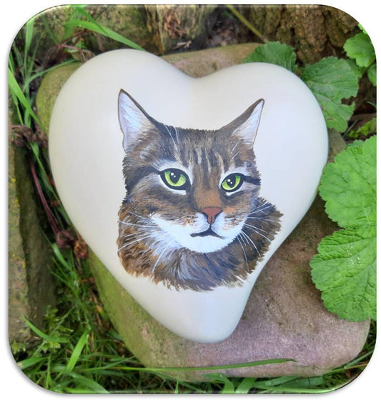 Tierurne mit individuellem Katzenportrait