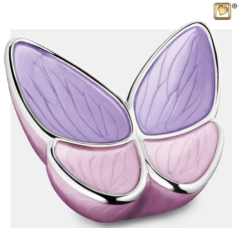Tierurne in Schmetterlingsform