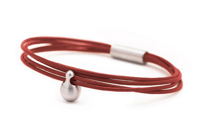 Ascheschmuck Lederarmband von Tadblu Serie "Charm"