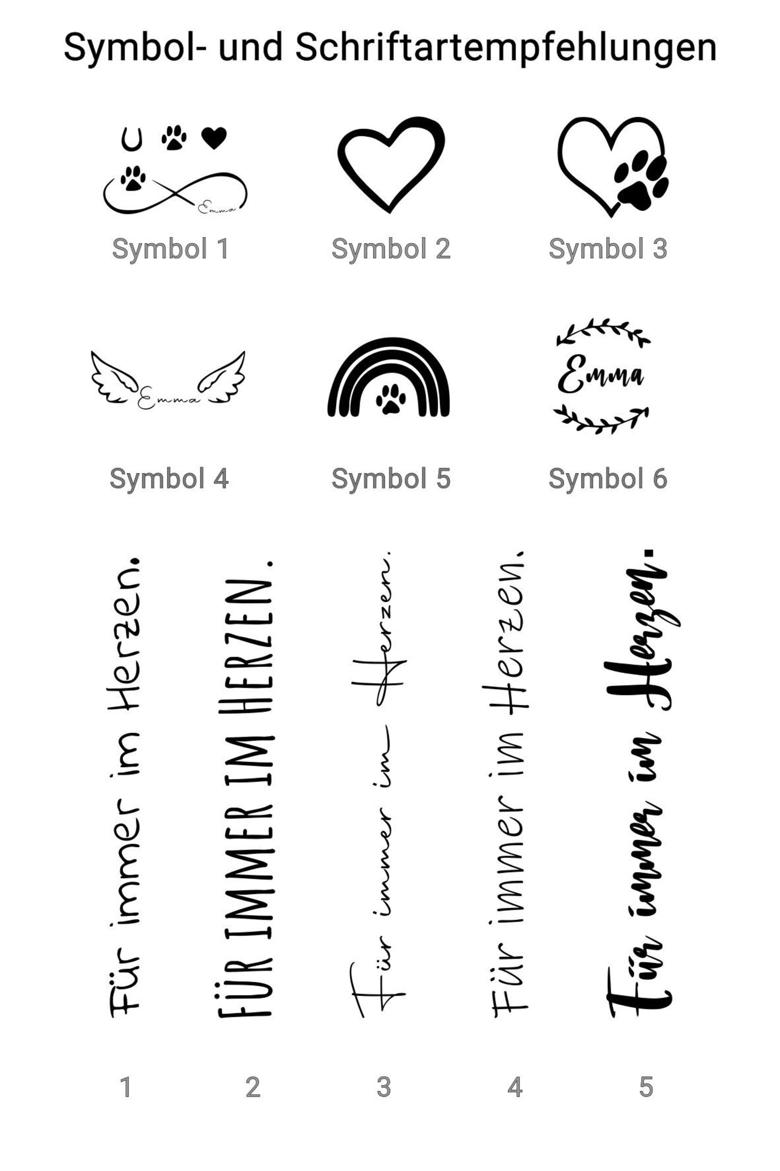 Flowerbar Schriftarten und Symbole