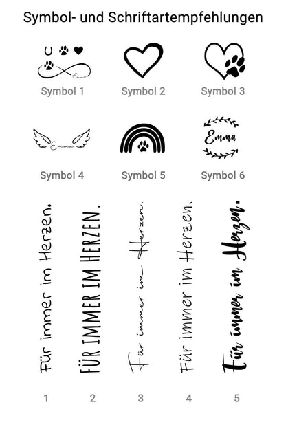 Flowerbar Schriftarten und Symbole