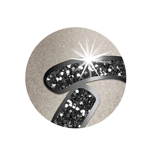 Beschriftung mit Sparkling Star Schrift beginnend mit WVO...... – Variante 3