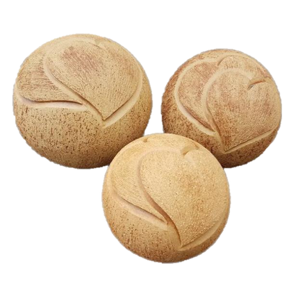 Tierurne Kugel mit Herzmuster in 4 versch. Größen