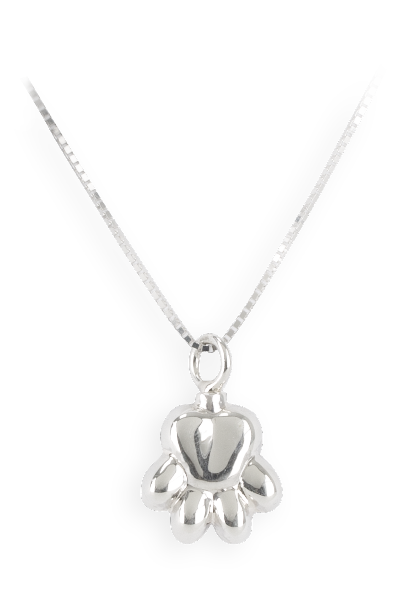 Ascheschmuck Pfote Sterlingsilber vergoldet