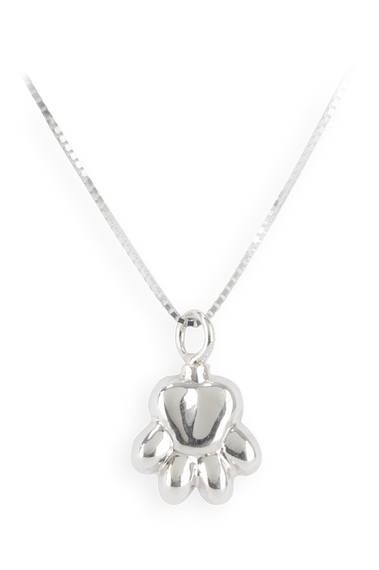 Ascheschmuck Pfote Sterlingsilber vergoldet