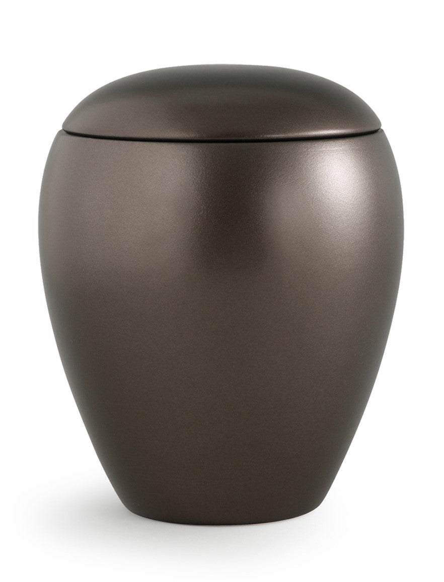 Tierurne Crystal mit Herz aus Swarovskikristalle in fumé